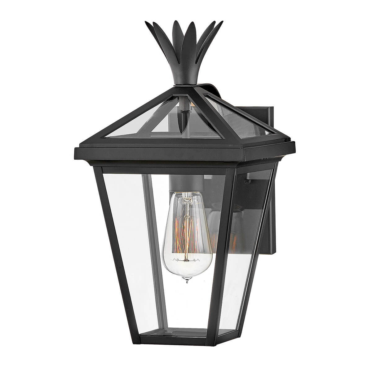 Kinkiet elewacyjny Palma HK-PALMA-S-BK Hinkley IP44 lampion metalowy czarny