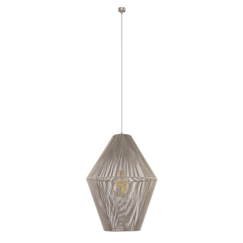 Lampa wisząca z regulacją Hagata 5128 Shilo klatka boho beżowy