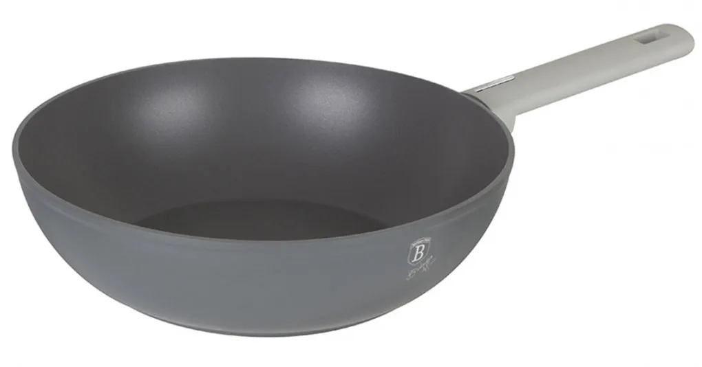 Szary wok z powłoką tytanową 28cm H8-G28