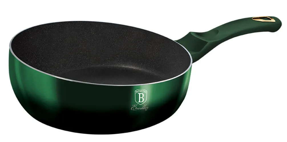 Aluminiowy wok w zielonym metalicznym kolorze 26cm P9-M16