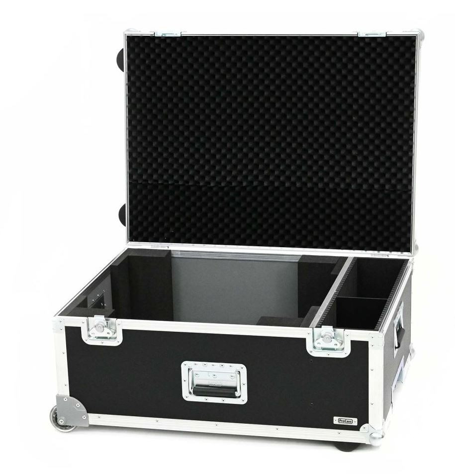 Casetec 468349KT walizka transportowa dla Panasonic PT-MZ680/780/880 z wózkiem
