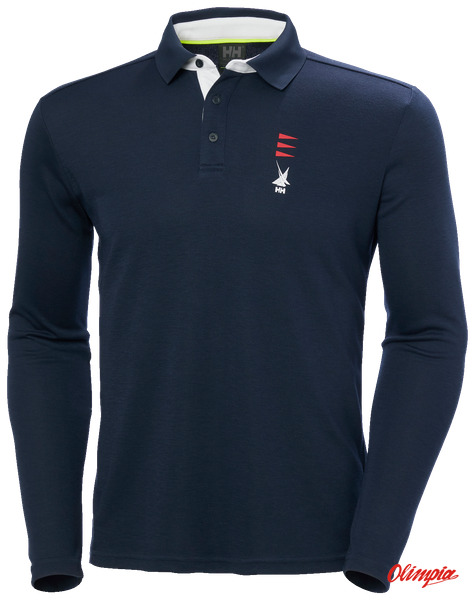 Koszulka męska HELLY HANSEN SKAGERRAK QUICKDRY RUGGER - Navy
