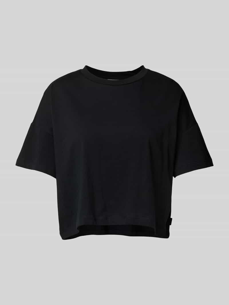 T-shirt krótki z detalem z logo model ‘ALENA’