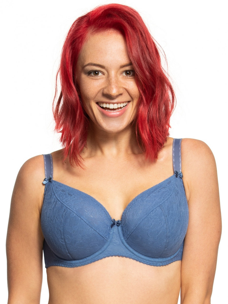 Biustonosz GAIA Semi-Soft Sandy 594 półusztywniany niebieski  80D