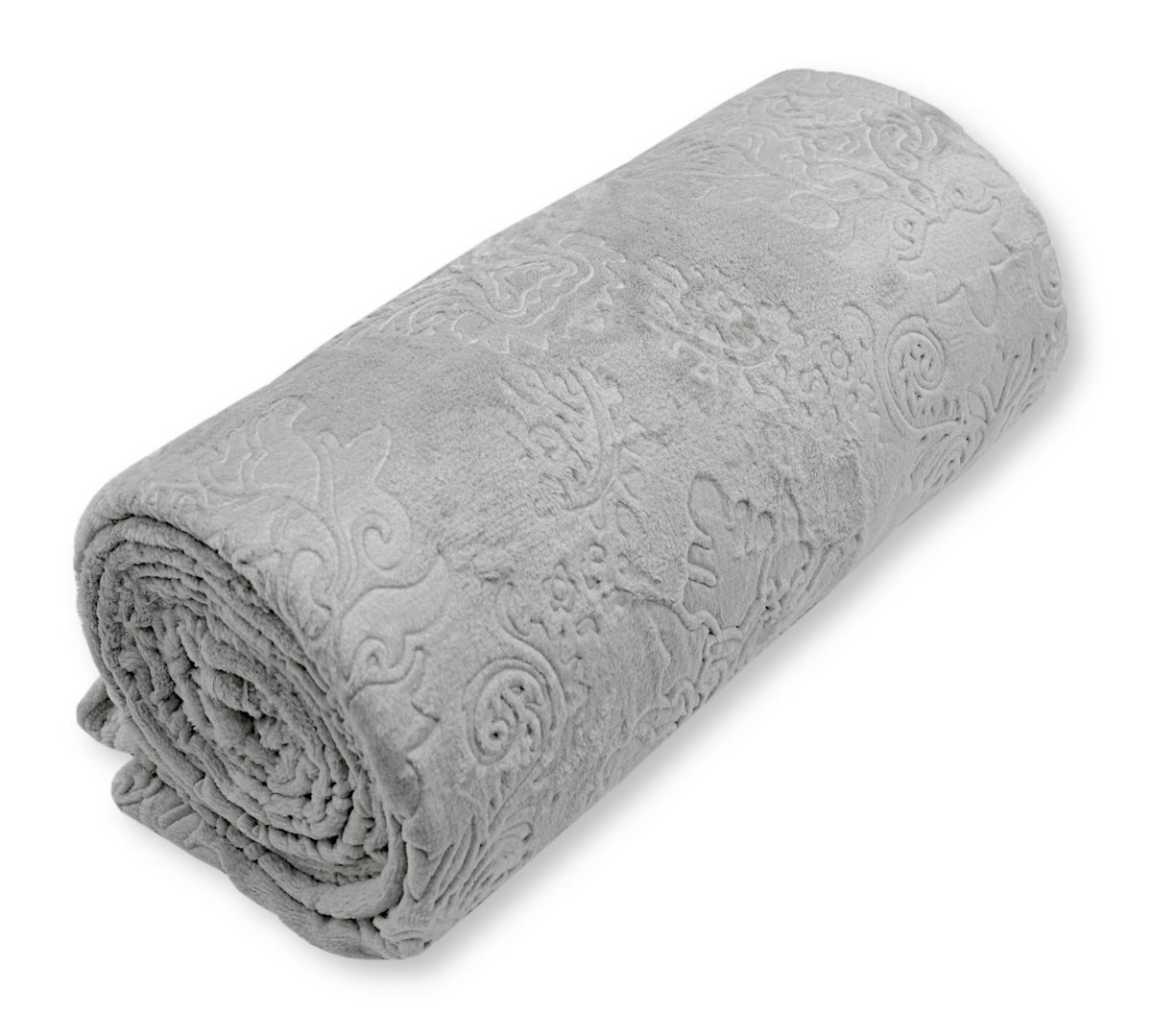 Miękki Koc Glamour 200X220 Jasnoszary