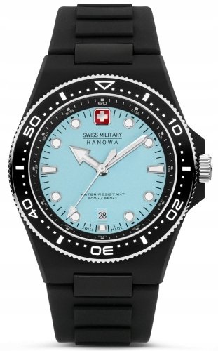 Zestaw męski SWISS MILITARY SMWGN0001186 niebieski sportowy do nurkowania