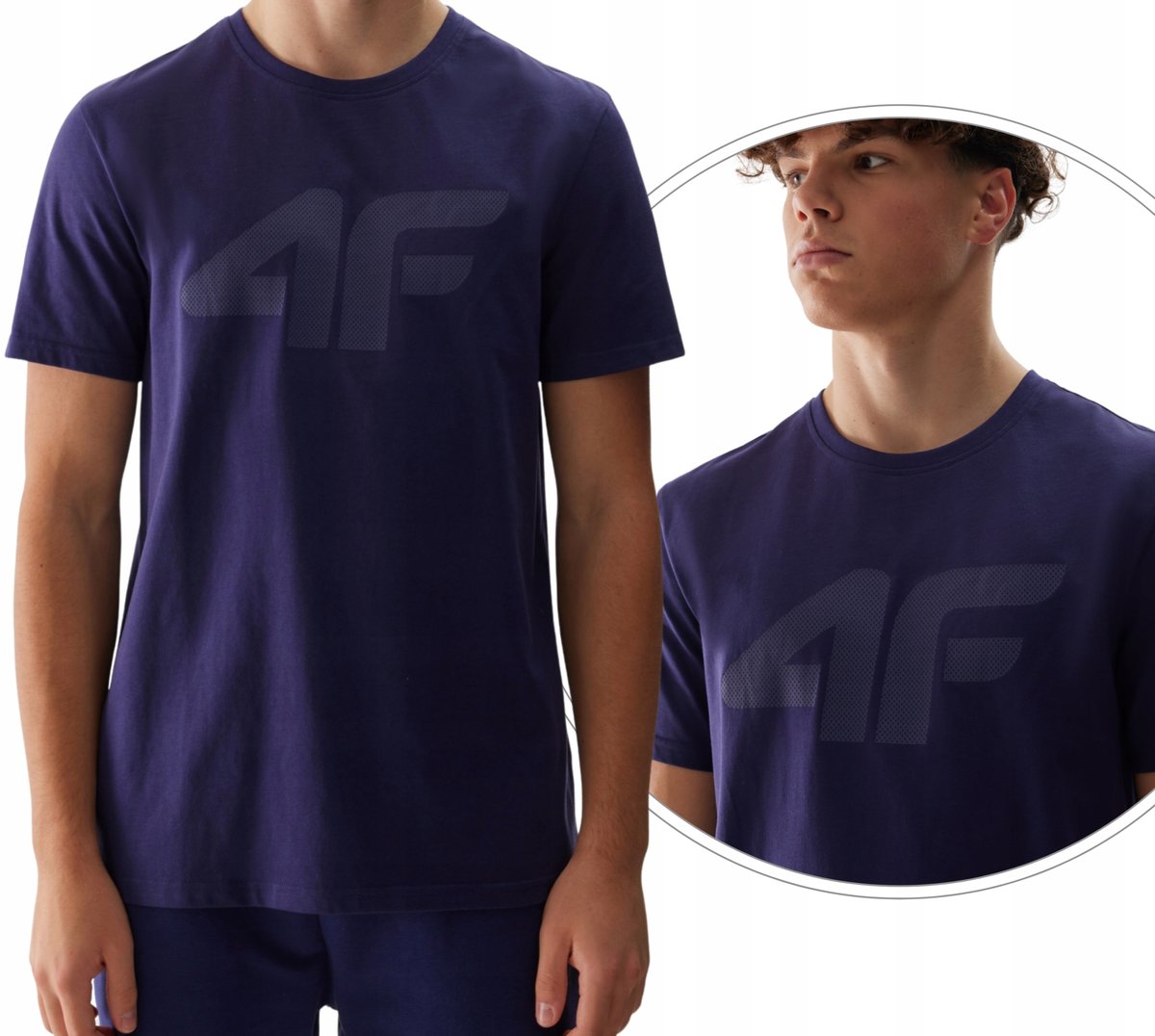 T-shirt bawełniany męski 4F