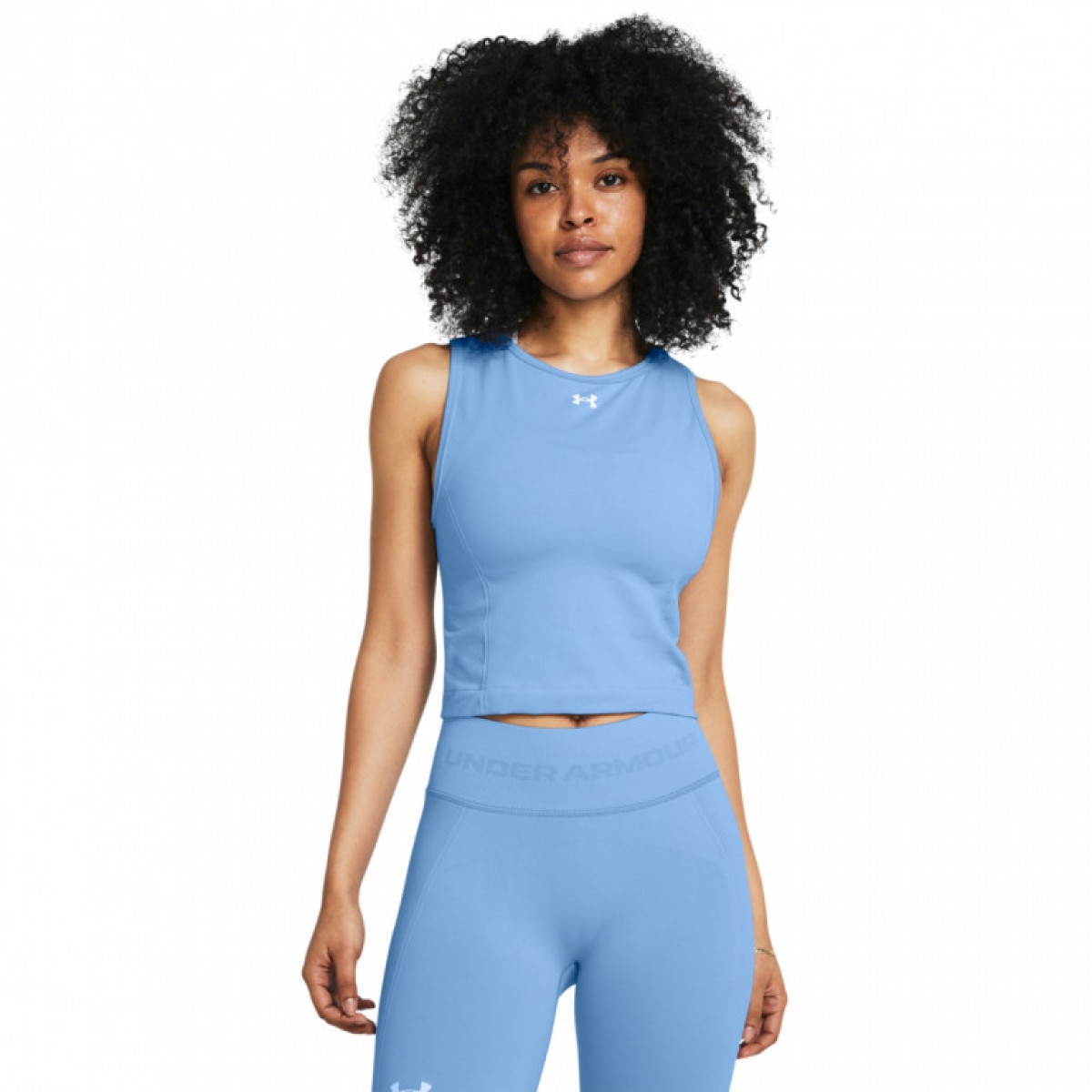 Damski top treningowy Under Armour UA Vanish Seamless Tank - niebieski - UNDER ARMOUR
