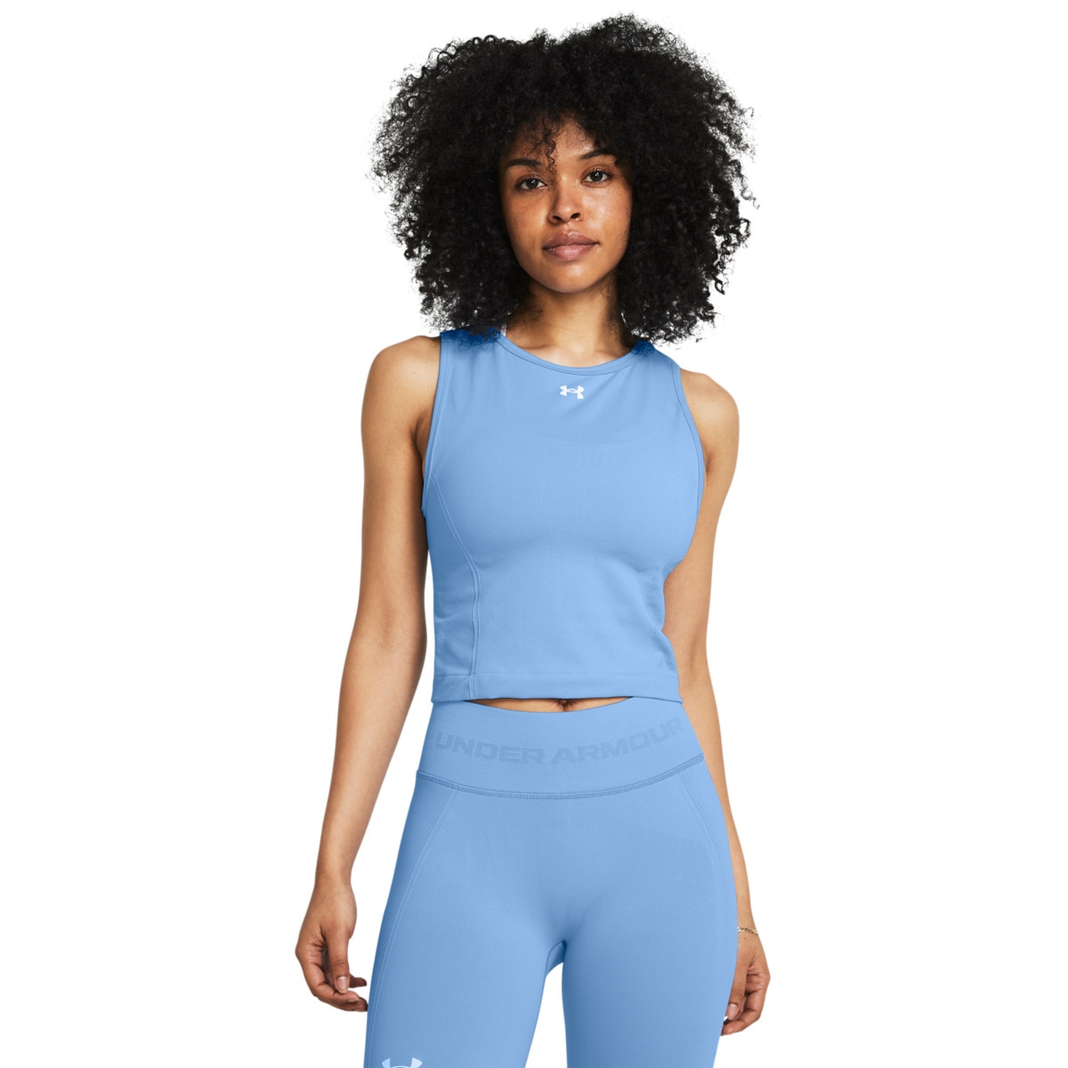Damski top treningowy Under Armour UA Vanish Seamless Tank - niebieski - UNDER ARMOUR