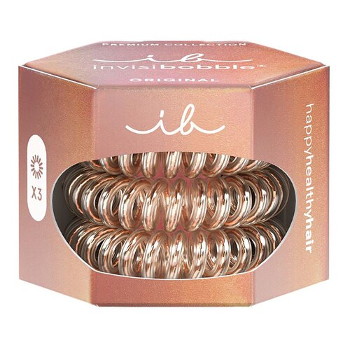 Invisibobble - Original Premium Bronze Me Pretty - gumki Do Włosów - Original Premium Bronze Me Pretty - Dla Kobiet