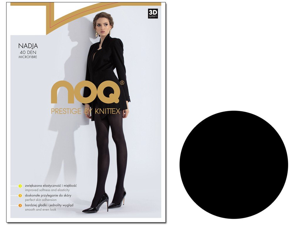 Rajstopy Z Mikrofibry 40 Den Nero 2