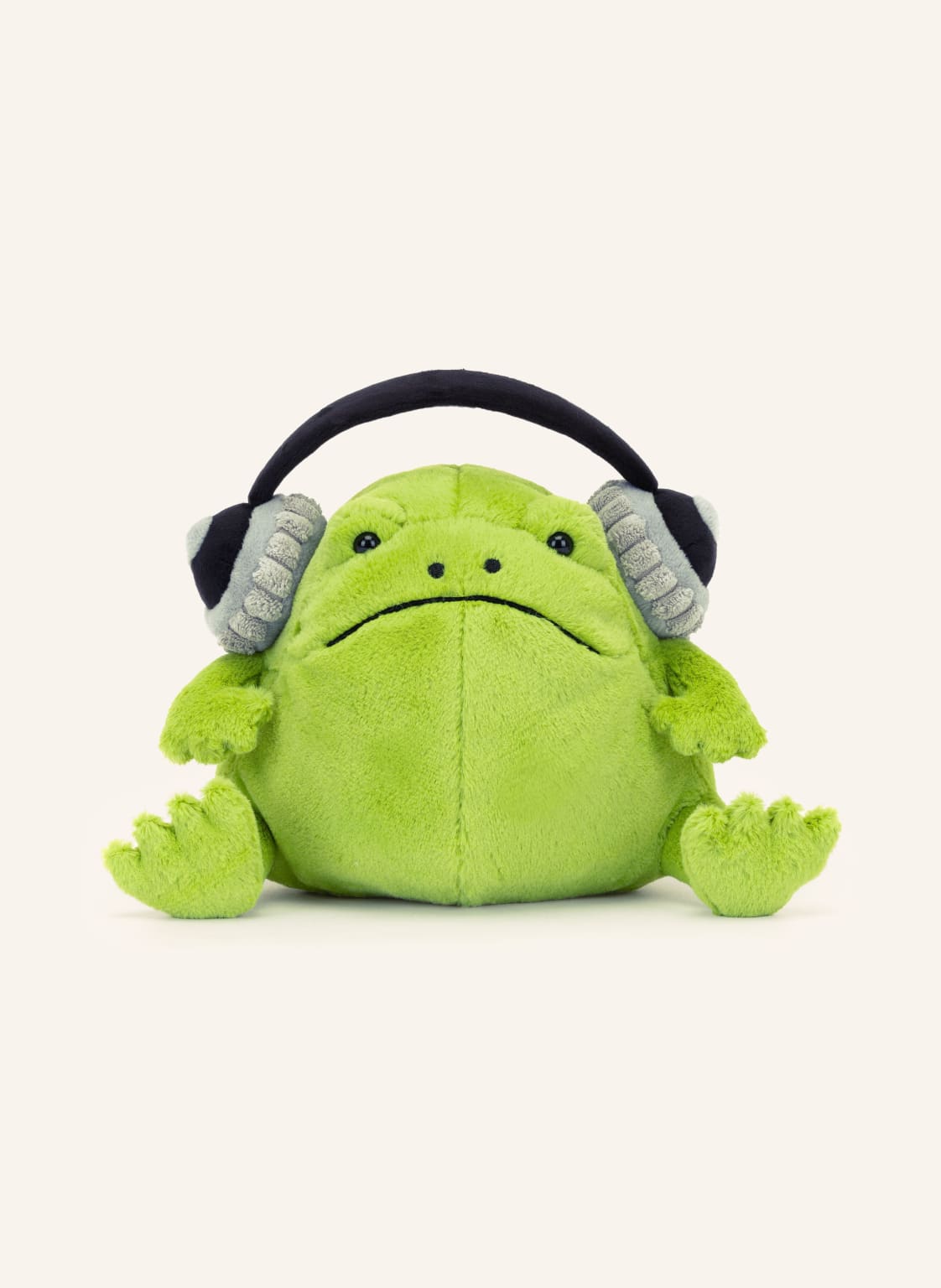 Jellycat Pluszowa Żabka Ricky Rain Frog Headphones gruen