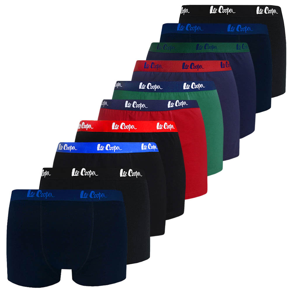 Lee Cooper Męskie Bokserki BM11 Bawełniane 10 sztuk Rozmiar M