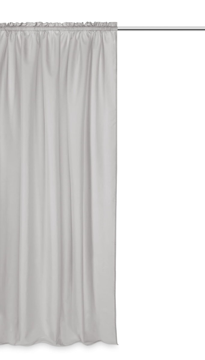 Zasłona na taśmie Viva 140x300 cm półziaciemniająca szara Spod Igły i Nitki