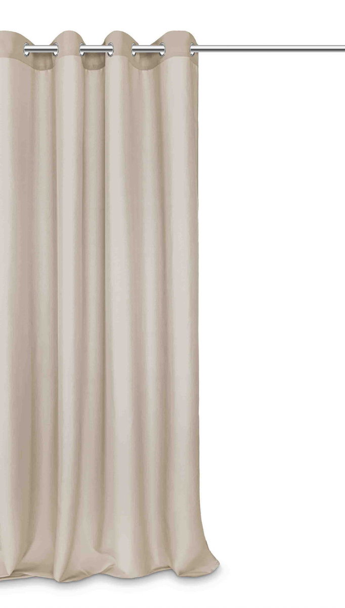 Zasłona gotowa na przelotkach VIVA 140x250 taupe