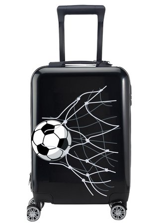 PIŁKA NOŻNA FOOTBALL BRAMKA WALIZKA CZARNA DZIECIĘCA MŁODZIEŻOWA SZYFR