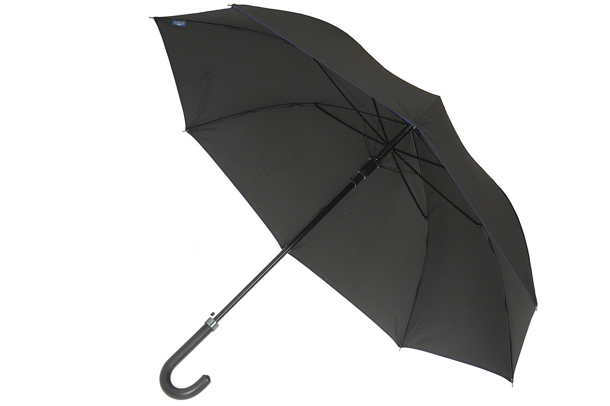 Parasol męski automat XL z lamówką granatową