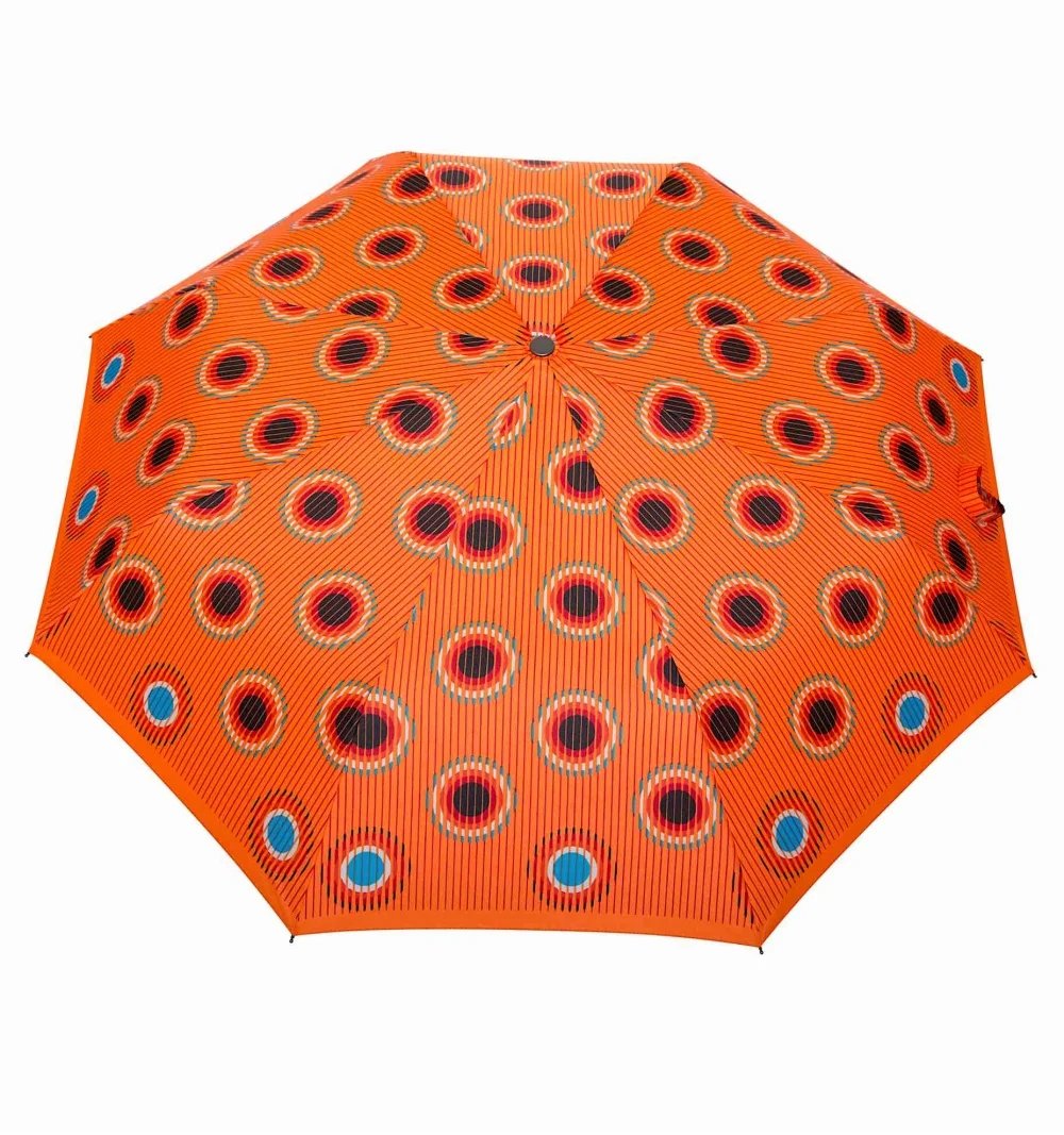 Parasolka automatycznie otwierana i zamykana Carbon Steel Wzór: orange-holes