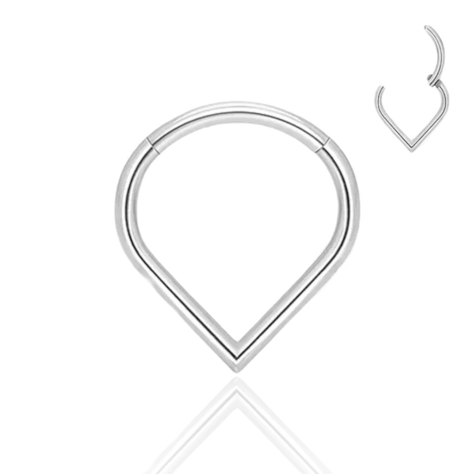 Clicker w kształcie łezki Kółko Helix Septum G23