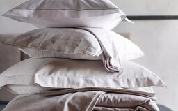 Lexington Poszewka perkalowa Hotel White/Light Beige Ostatnie Sztuki