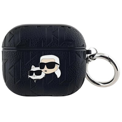 Karl Lagerfeld KLA3PGKCPK AirPods 3 cover czarny/black Monogram Karl & Choupette Head