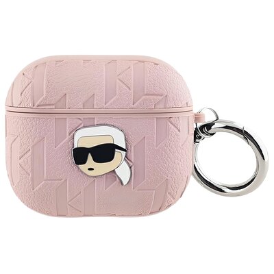 Karl Lagerfeld KLA3PGKIPP AirPods 3 cover różowy/pink Monogram Karl Head