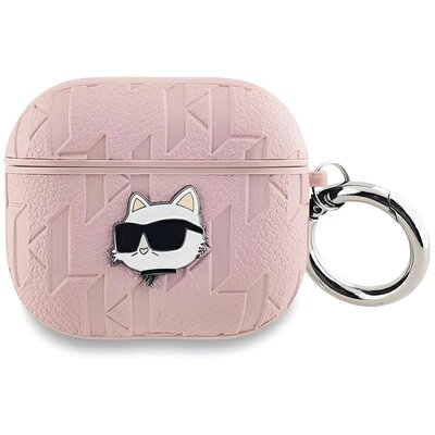 Karl Lagerfeld KLA3PGCHPP AirPods 3 cover różowy/pink Monogram Choupette Head