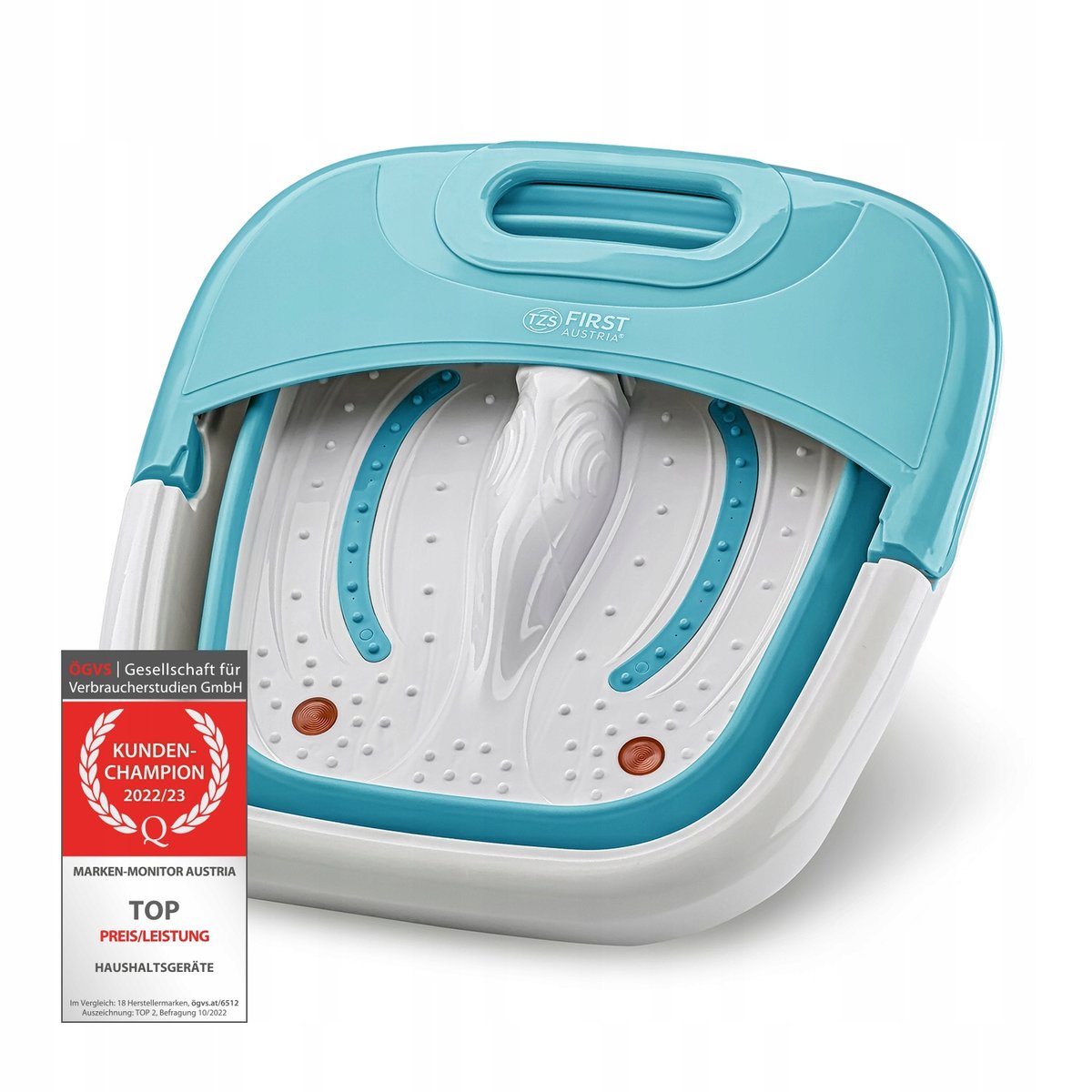 Składany MASAŻER do stóp FIRST AUSTRIA łatwa obsługa na prezent