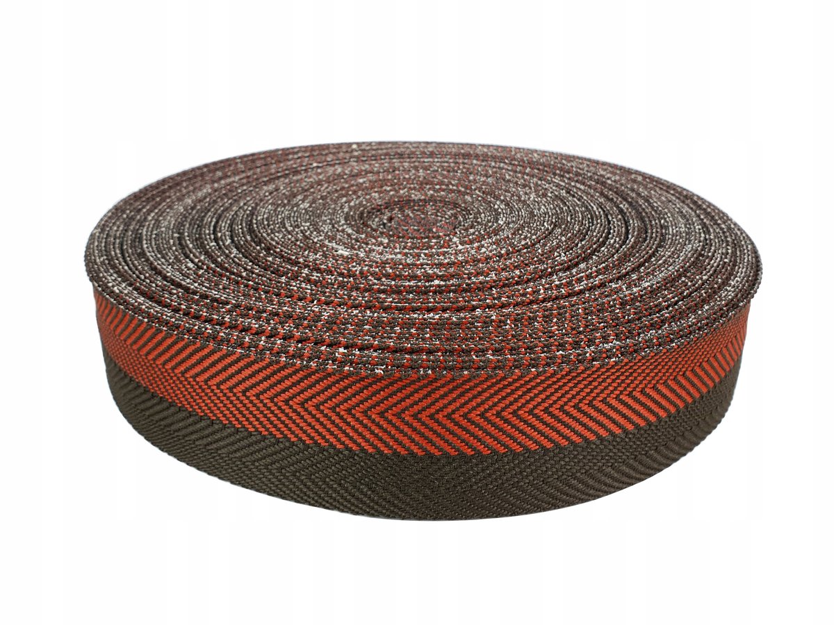 Wykończeniowa Taśma Z Klejem Czerwono-Czarna Na Tkaniny Dywany Meble 4x2000