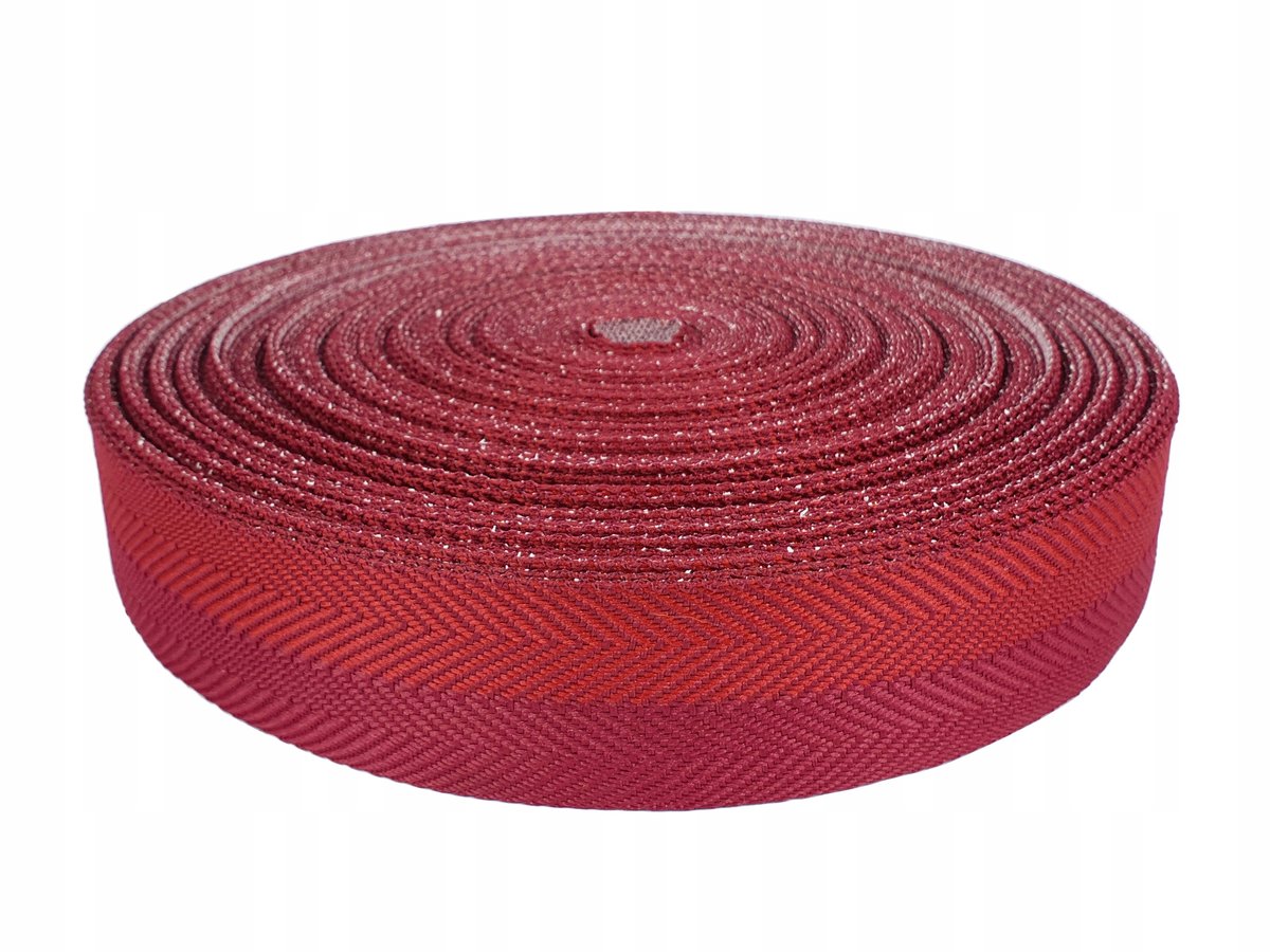 Taśma Dekoracyjna Z Klejem Czerwono-Rubinowa Na Meble Tkaniny Dywany 4x4000