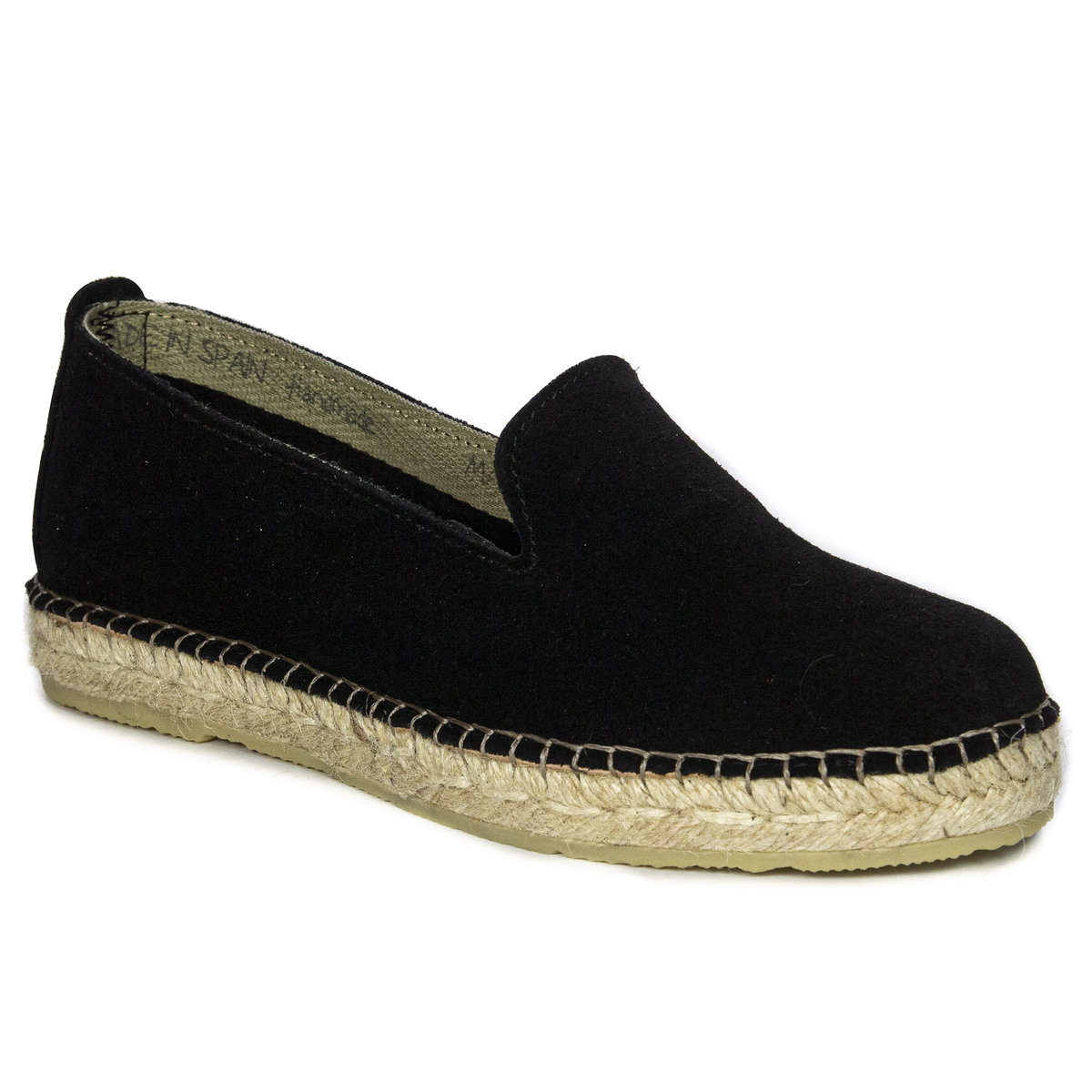 Maciejka Espadryle damskie wsuwane czarne-37