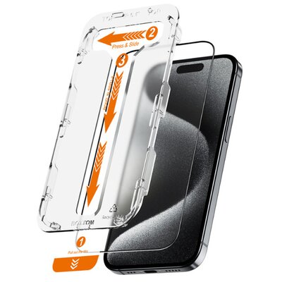Szkło hartowane CRONG EasyShield do Apple iPhone 15 Pro (2szt.)