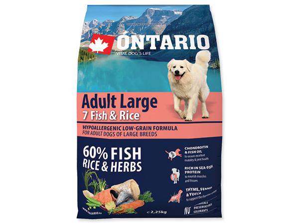 ONTARIO dog ADULT LARGE fish - 12kg