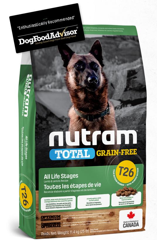 NUTRAM dog T26 - TOTAL GF  LAMB/lentils - 11,4kg