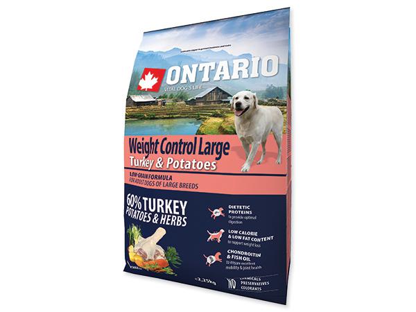 ONTARIO dog WEIGHT CONTROL LARGE turkey - 12kg