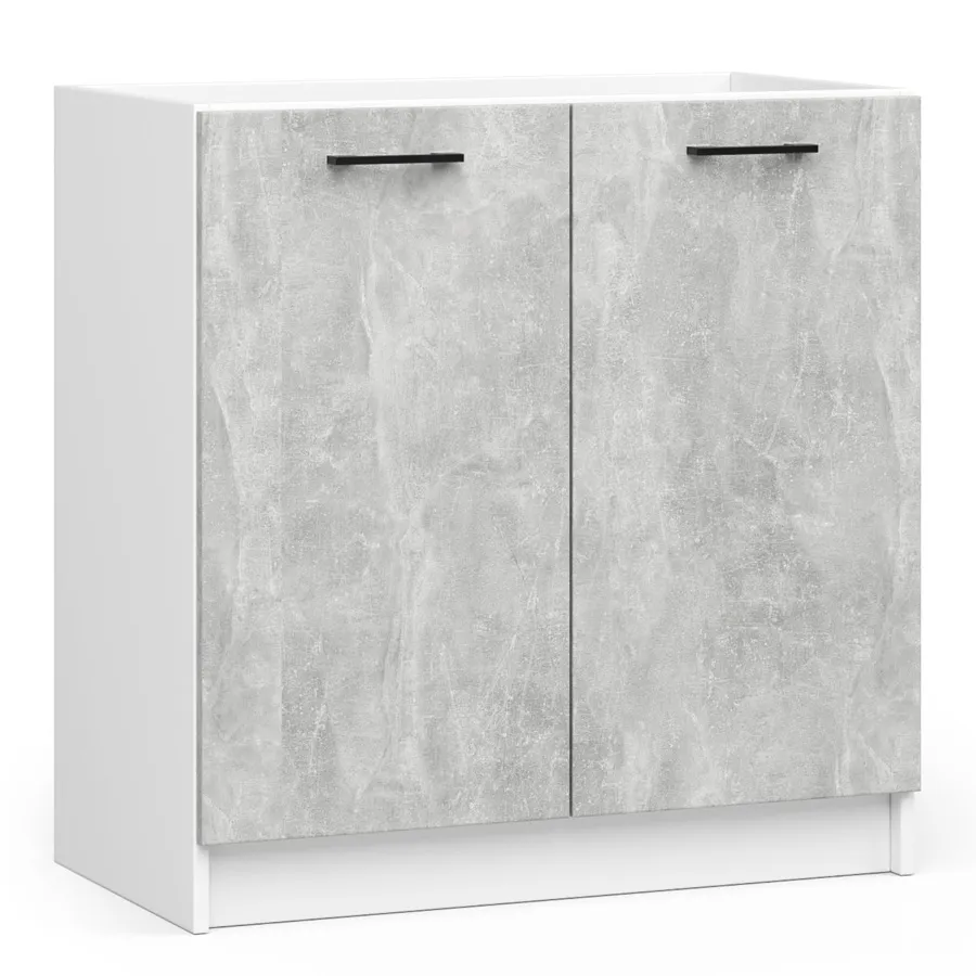 Szafka kuchenna pod zlewozmywak w kolorze betonu S3-Z50