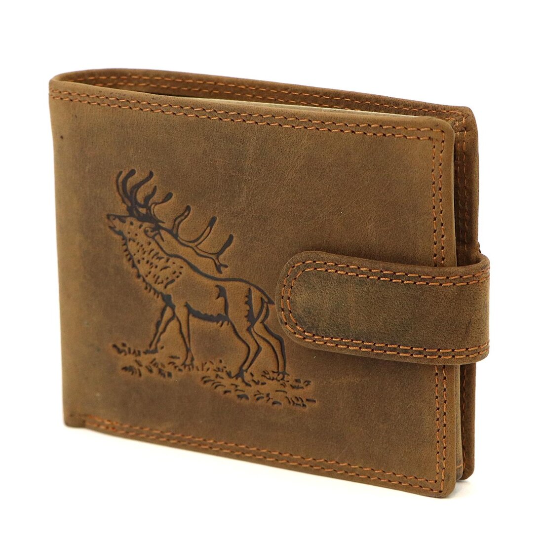 Skórzany męski portfel Nordee L895-DEER