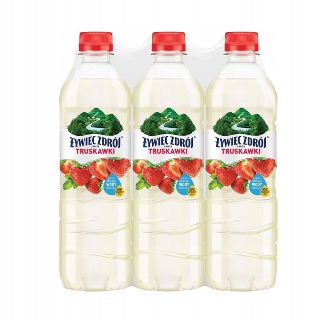 Żywiec Zdrój Napój niegazowany z nutą truskawki 500 ml x 6 sztuk