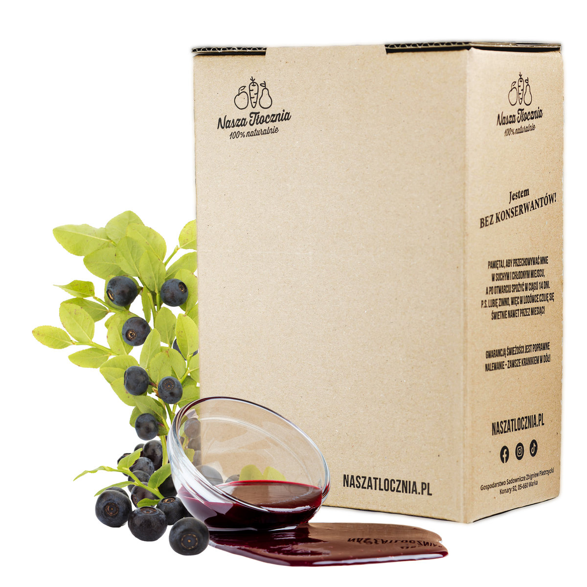 Przecier premium 100% Jagoda Leśna tylko 23,10 zł/kg 3kg