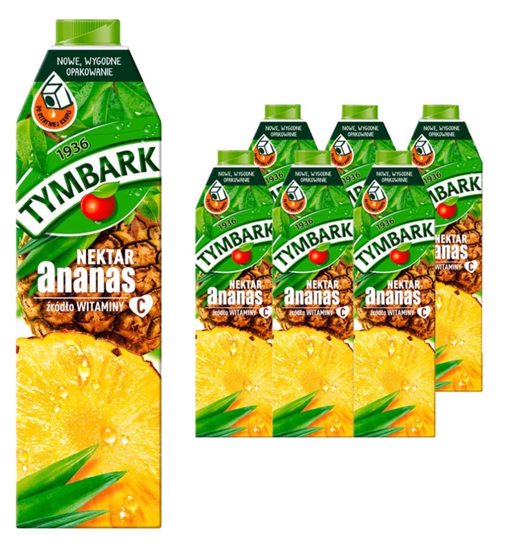 Tymbark Nektar ananas 1 l x6 sztuk