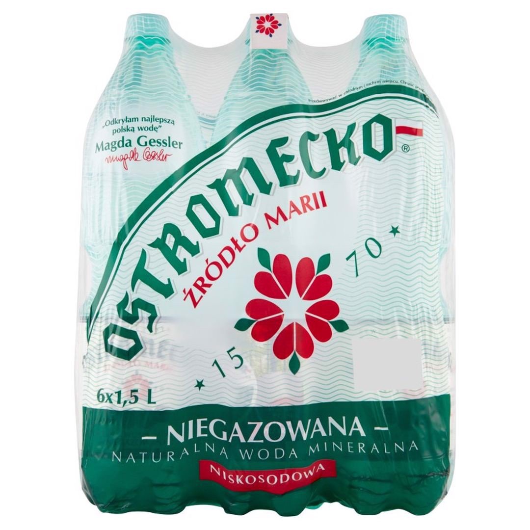 Ostromecko Naturalna woda mineralna niegazowana 1,5 l x 6 sztuk