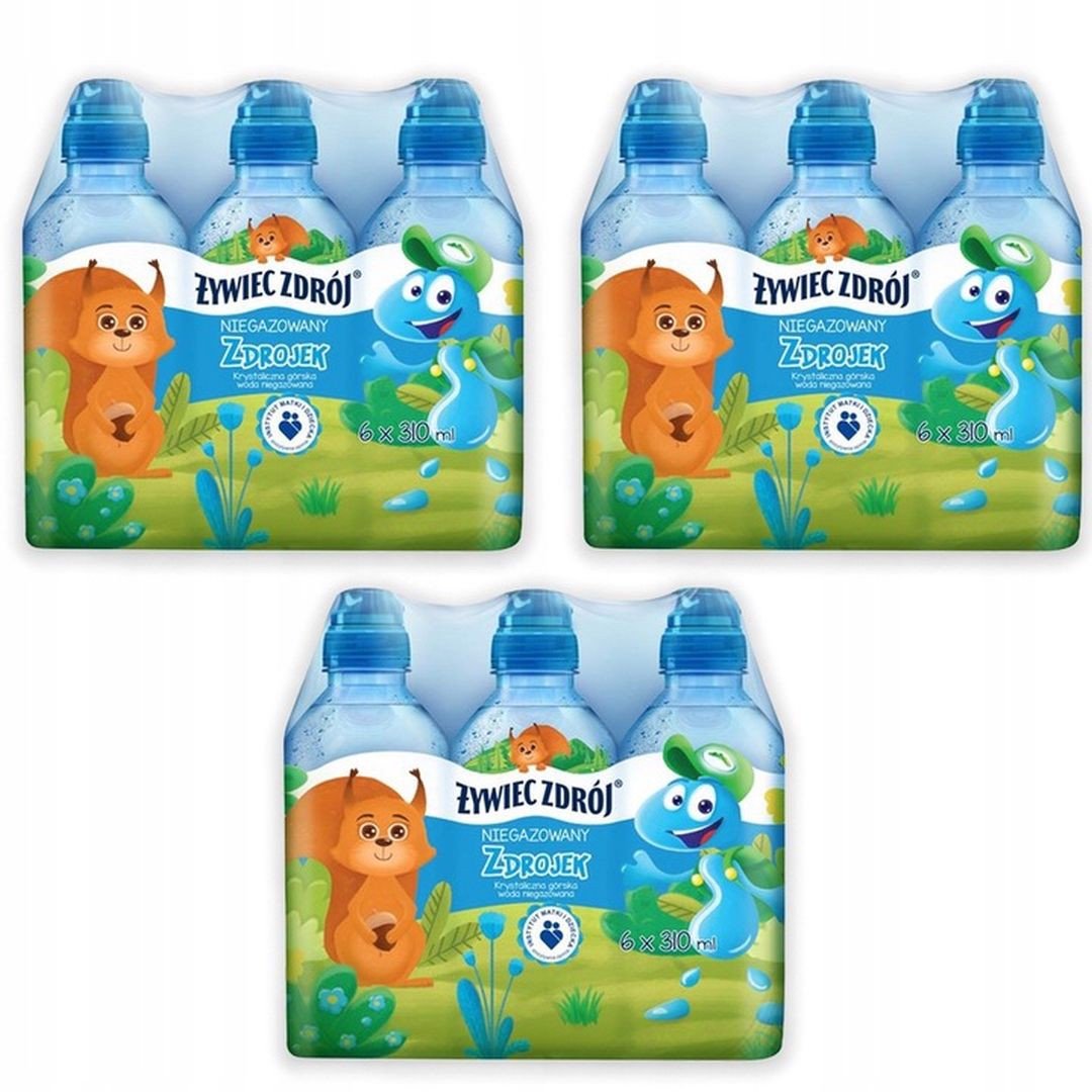 Żywiec Zdrój Zdrojek Niegazowany Woda źródlana 310 ml x 18 sztuk
