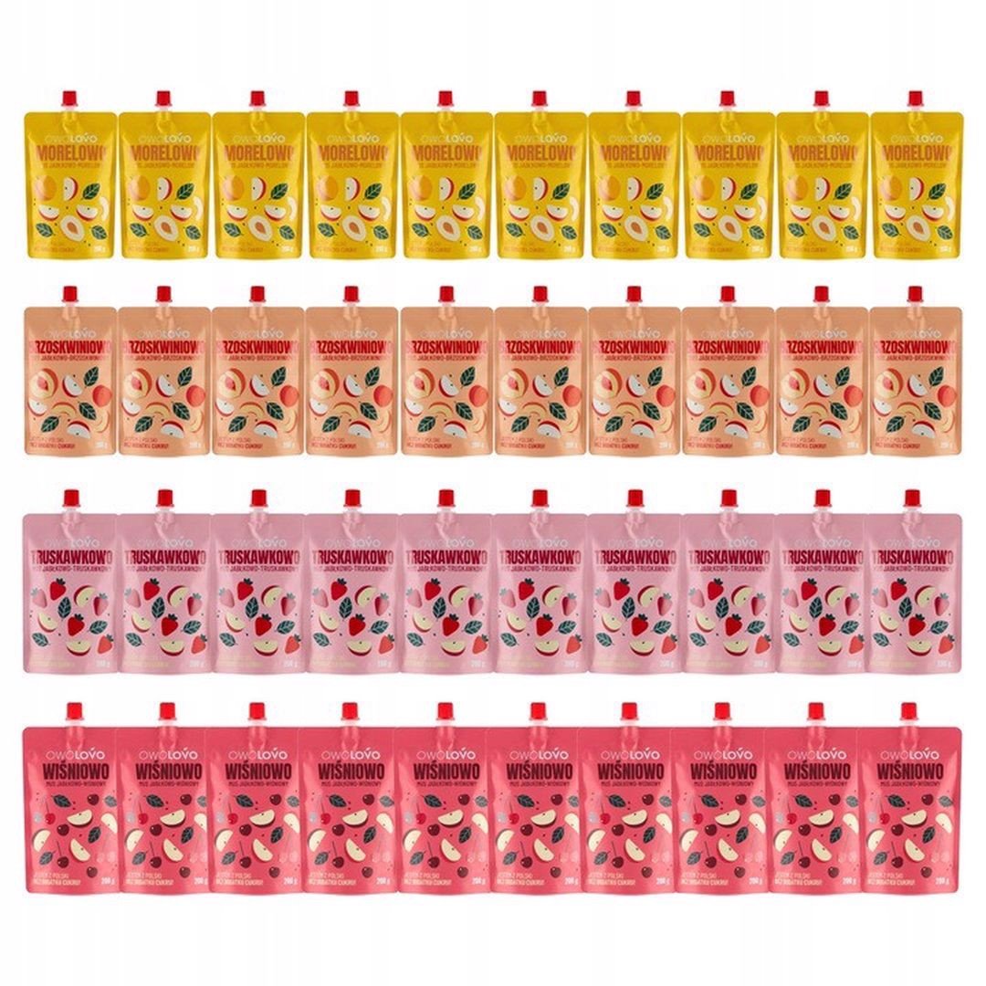 Owolovo Mix 4 smaków 200 g x 40 sztuk