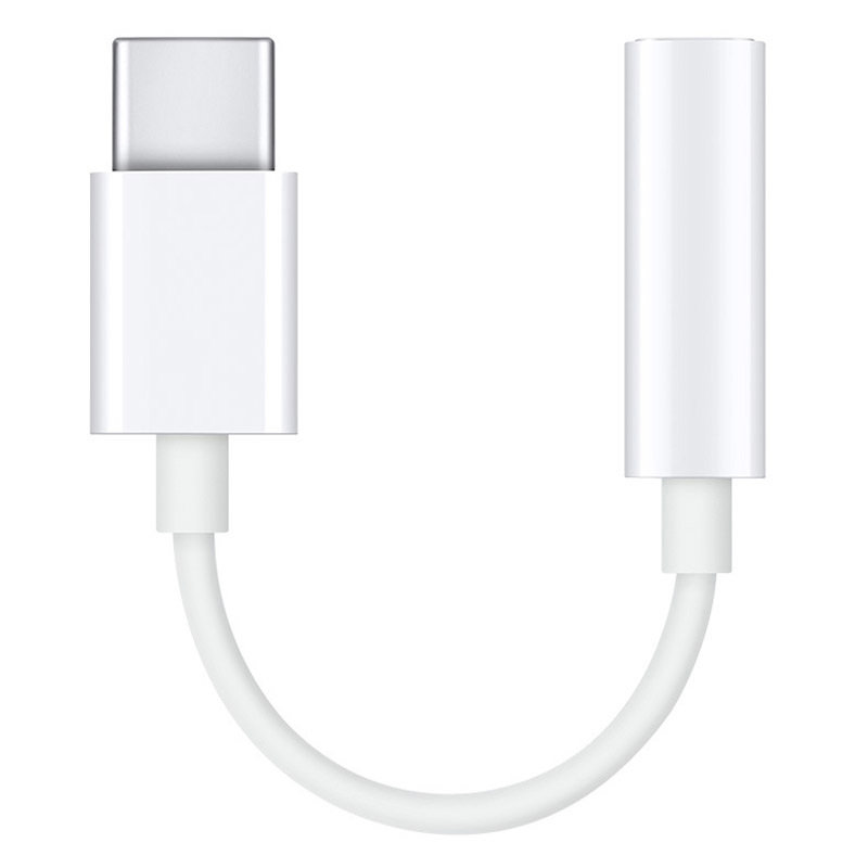Adapter słuchawek z USB-C do MiniJack 3.5mm [F] dla Huawei mate 20 P30 pro Xiaomi Mi 8 9 SE, Biały