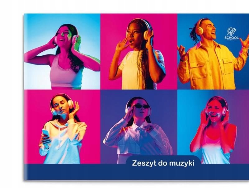 Zeszyt A5 do Muzyki 16 kartkowy 5 linia