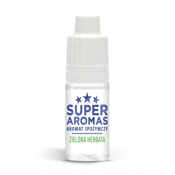 ﻿SUPER AROMAS Aromat Spożywczy ZIELONA HERBATA MIĘTA 10 ml