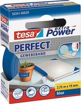 Tesa extra Power Perfect Gewebeband 2,75m 19mm blau