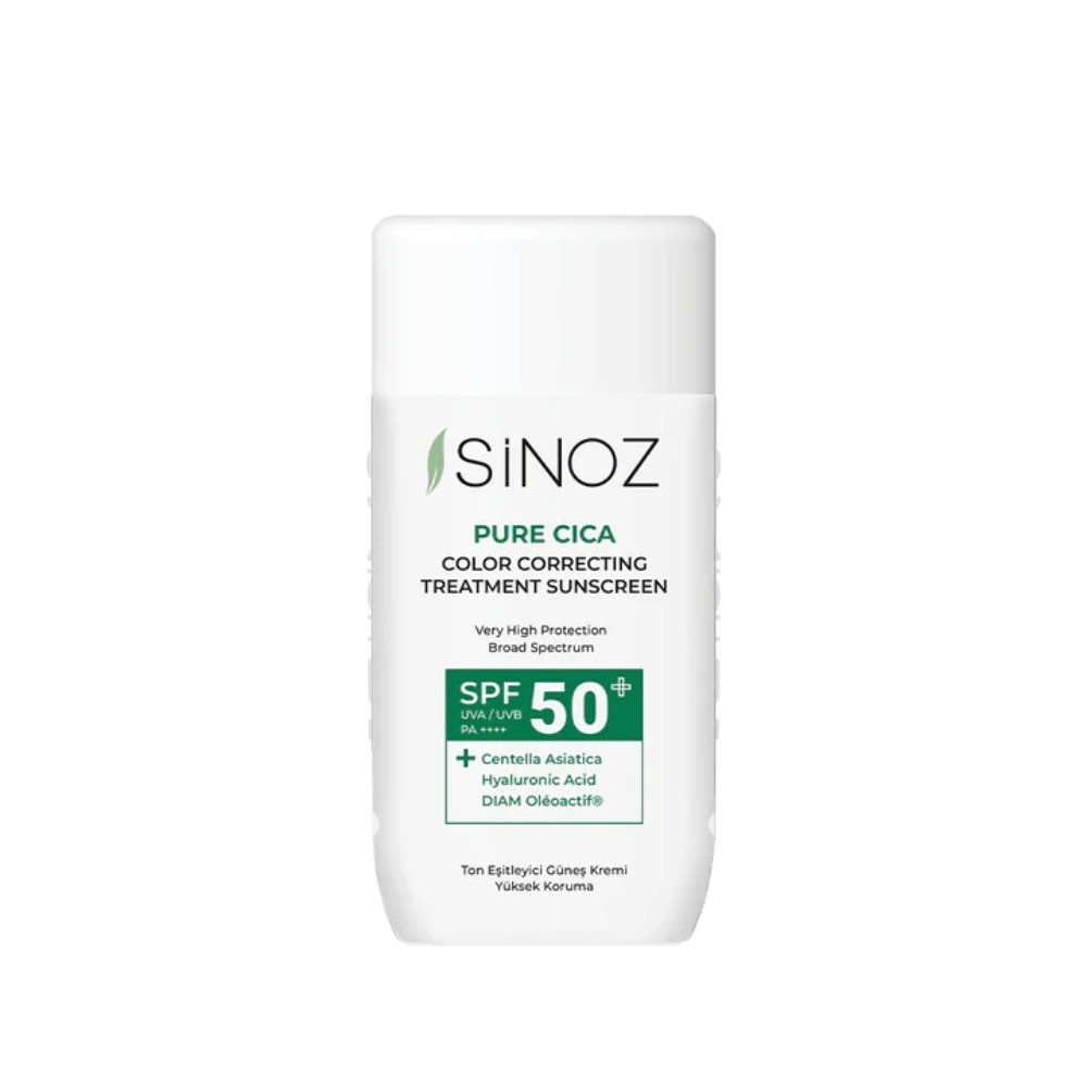 Sinoz - Pure Cica Color Correcting Treatment Fluid Sunscreen SPF50+, 50ml
