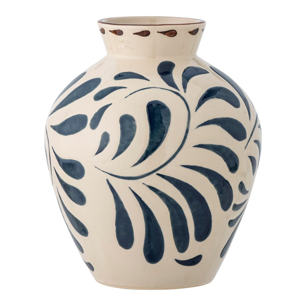 Kremowy kamionkowy wazon (wysokość 24 cm) Heikki – Bloomingville