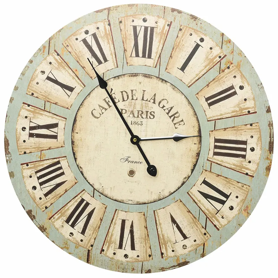 Stylowy vintage zegar ścienny 60 cm - Muskar 9X